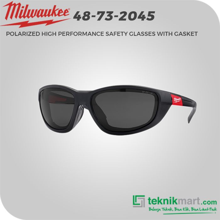 Milwaukee 48-73-2045 Polarized Performance Safety Glasses with Gasket