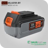 Black and Decker BL4018 18/20 Volt (Max) 4.0 Ah Battery / Baterai Li-ion