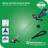 Bosch GFR 18V-23 Brushless Brush Cutter + Metal Blade / Pemotong Rumput Baterai 18Volt (Unit Only)