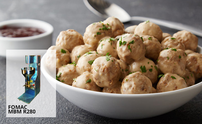Mesin pencetak bakso otomatis