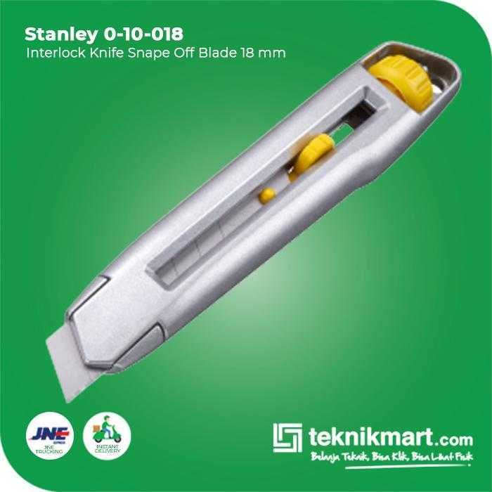 STANLEY 0-10-018 INTERLOCK KNIFE SNAPE OFF BLADE 18MM - Image 3