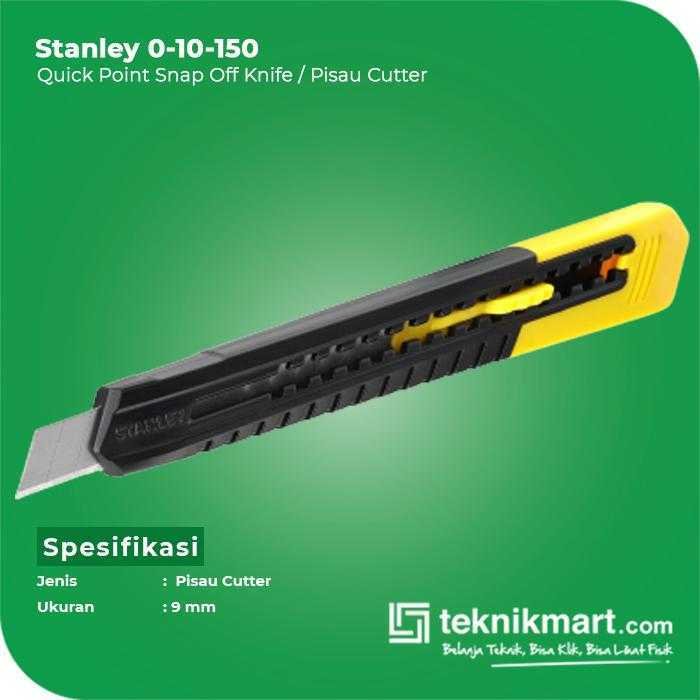 STANLEY 0-10-150 QUICK POINT SNAP OFF KNIFE 9MM - Image 3