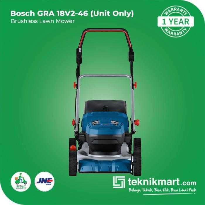 BOSCH GRA 18V2-46 BRUSHLESS LAWN MOWER 2X18V 46CM 60L (UNIT ONLY) - Image 3