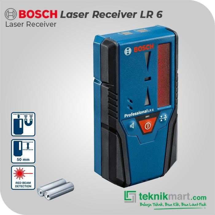 BOSCH LR 6 LASER RECEIVER RANGE 50M FOR GLL 5-50 X, GLL 3-80