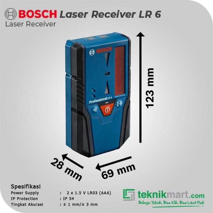 BOSCH LR 6 LASER RECEIVER RANGE 50M FOR GLL 5-50 X, GLL 3-80 - Image 2