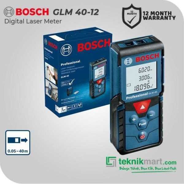 BOSCH GLM 40-12 LASER RANGE FINDER 40M WORKING RANGE