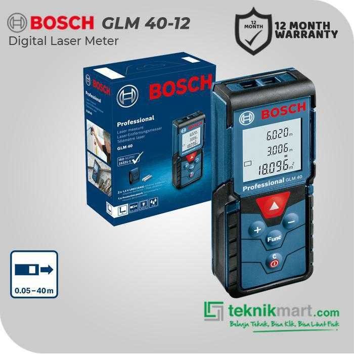 BOSCH GLM 40-12 LASER RANGE FINDER 40M WORKING RANGE