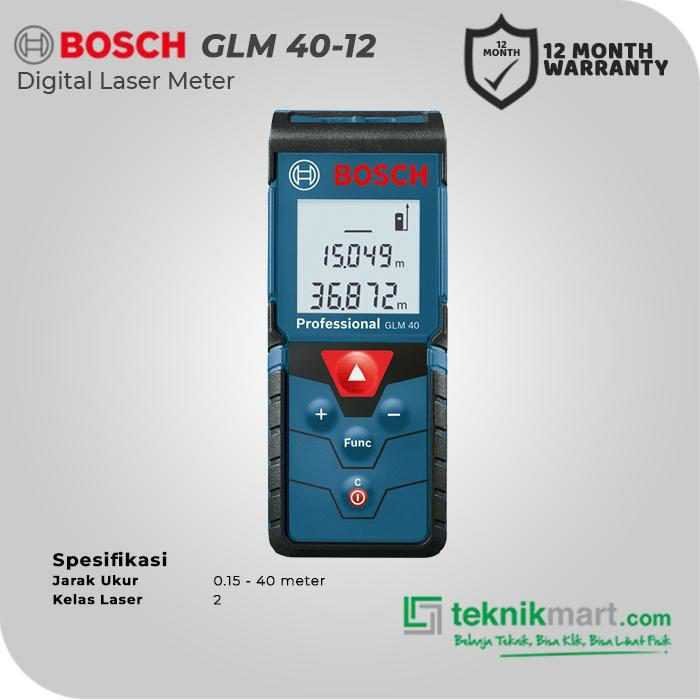 BOSCH GLM 40-12 LASER RANGE FINDER 40M WORKING RANGE - Image 3