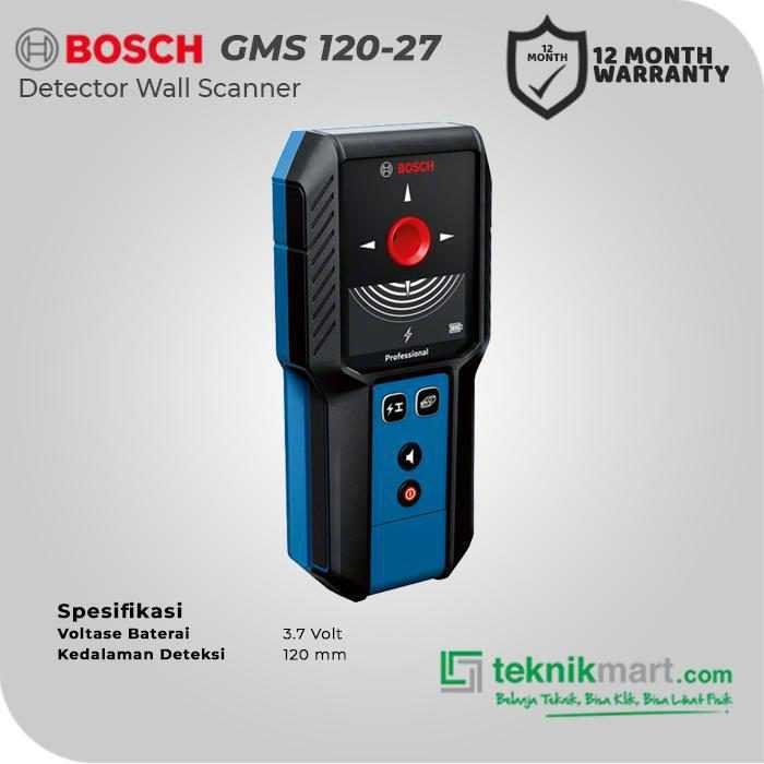 BOSCH GMS 120-27 MULTI FUNCTION WALL DETECTOR IP54 FOR LOGAM, KAYU, KABEL - Image 2