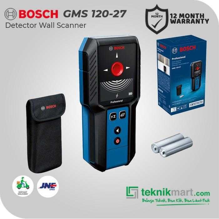 BOSCH GMS 120-27 MULTI FUNCTION WALL DETECTOR IP54 FOR LOGAM, KAYU, KABEL - Image 3