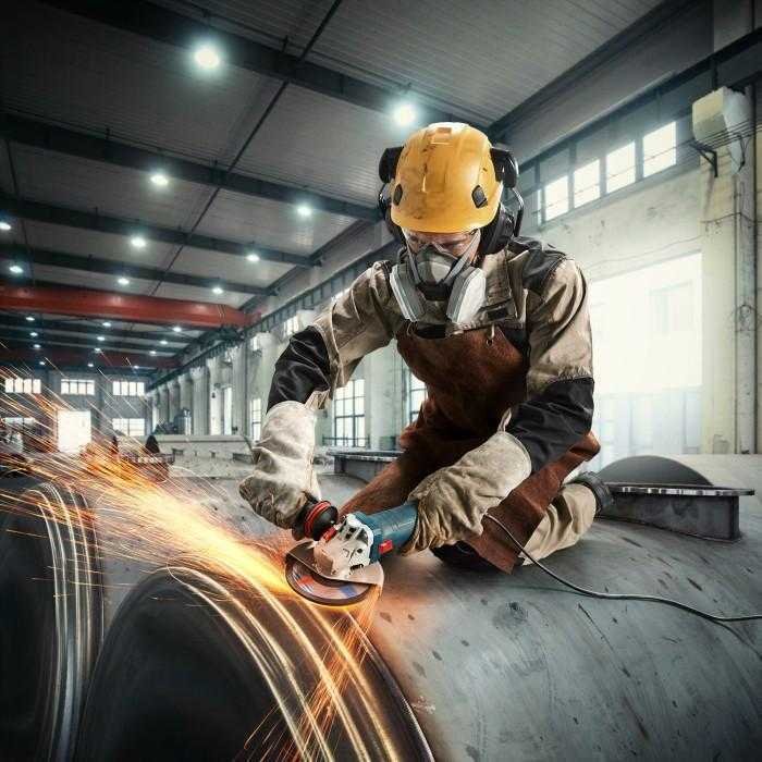 BOSCH GWS 12-125 S SMALL ANGLE GRINDER WITH VARIABLE SPEED 1200WATT 125MM / 5 INCH - Image 5