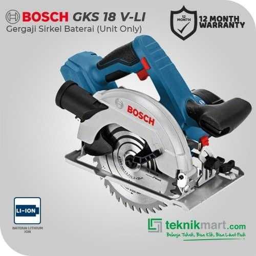 BOSCH GKS 18V-57 CORDLESS CIRCULAR SAW 18VOLT 165MM 1X SAW BLADE (UNIT ONLY)