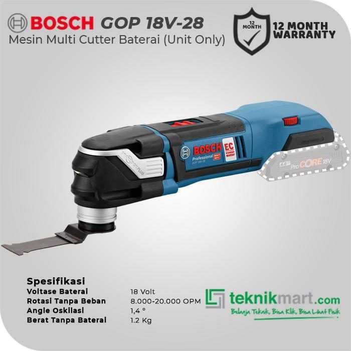 BOSCH GOP 18V-28 CORDLESS MULTI CUTTER 18VOLT (UNIT ONLY) - Image 2