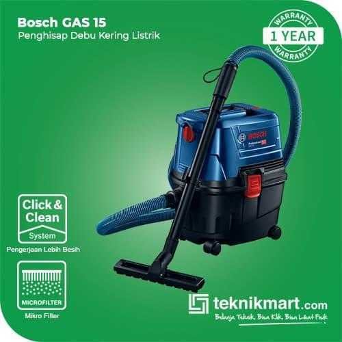 BOSCH GAS 15 DRY VACUUM CLEANER 1100WATT 15LITER 270BAR