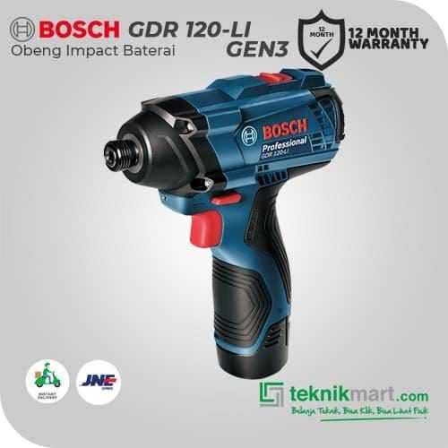 BOSCH GDR 120-LI GEN3 CORDLESS IMPACT DRIVER (2x 2.0AH, 1X GAL 12V-20, CASE) - Image 3