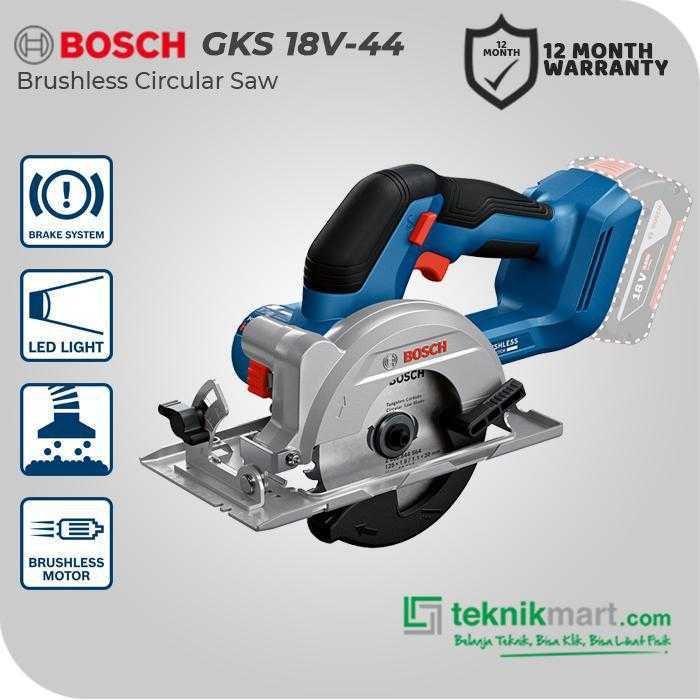 BOSCH GKS 18V-44 BRUSHLESS CIRCULAR SAW 18VOLT 125MM (UNIT ONLY)