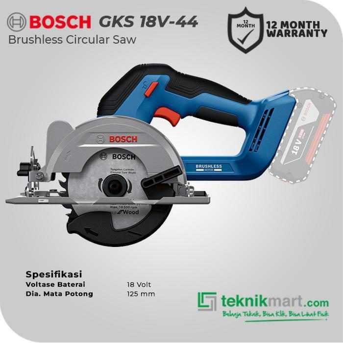 BOSCH GKS 18V-44 BRUSHLESS CIRCULAR SAW 18VOLT 125MM (UNIT ONLY) - Image 2