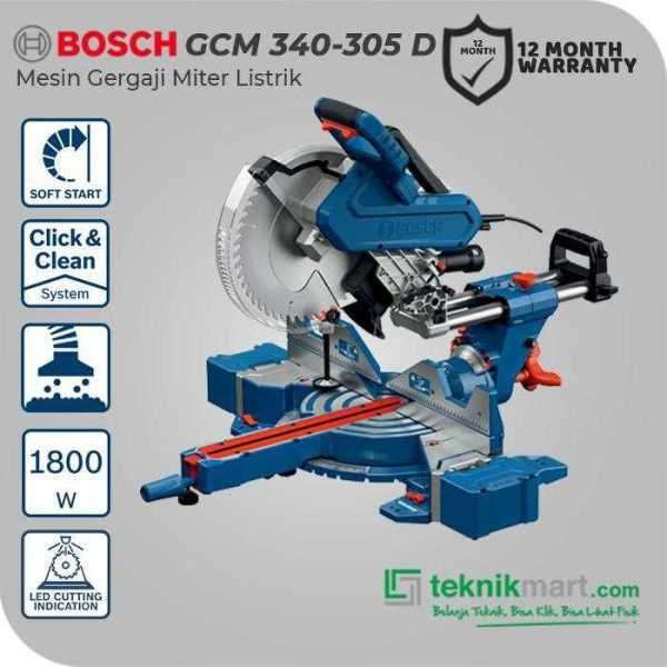 BOSCH GCM 340-305 D MITER SAW WITH DUAL BEVEL 1800W 305MM