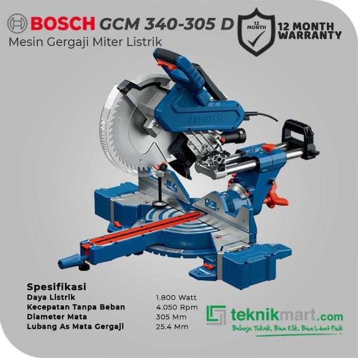 BOSCH GCM 340-305 D MITER SAW WITH DUAL BEVEL 1800W 305MM - Image 2