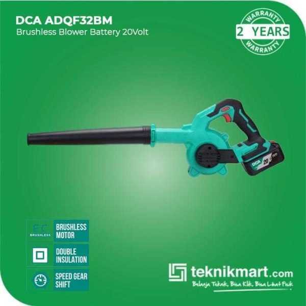 DCA ADQF32BM BRUSHLESS BLOWER 20VOLT (2X BATT, 1X CHARGER, CASE)