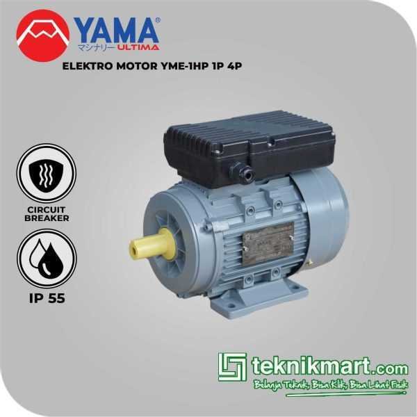 YAMA ELECTRO MOTOR 1HP 1P 4P (0,75KW) C/W CIRCUIT BREAKER