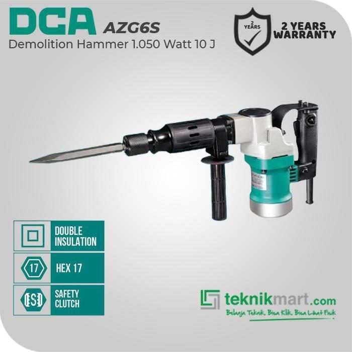 DCA AZG6S DEMOLITION HAMMER 1050WATT 6.8KG