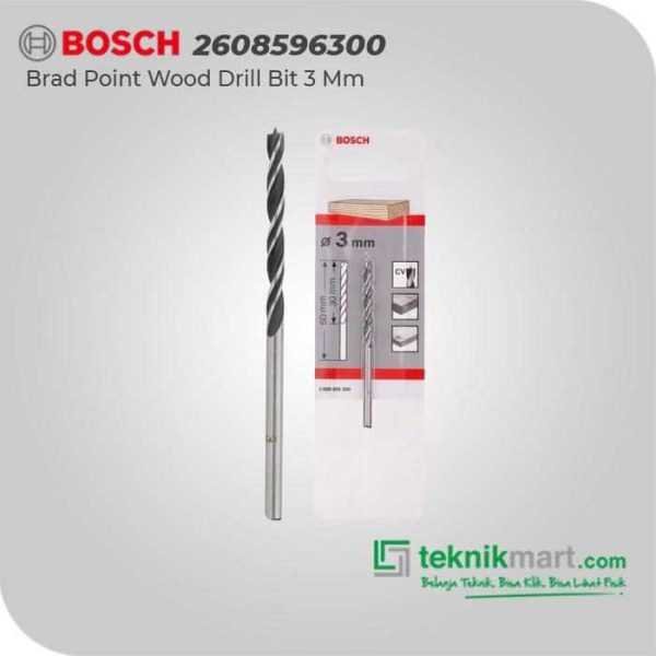 BOSCH BRAD POINT WOOD DRILL BITS 3.0 MM