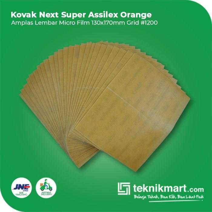 KOVAX SUPER ASSILEX ORANGE AMPLAS SHEET KERTAS GRID #1200 130X170MM - Image 3