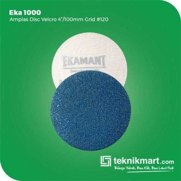 EKA 1000 AMPLAS DISC VELCRO GRID #120 4 INCH / 100MM