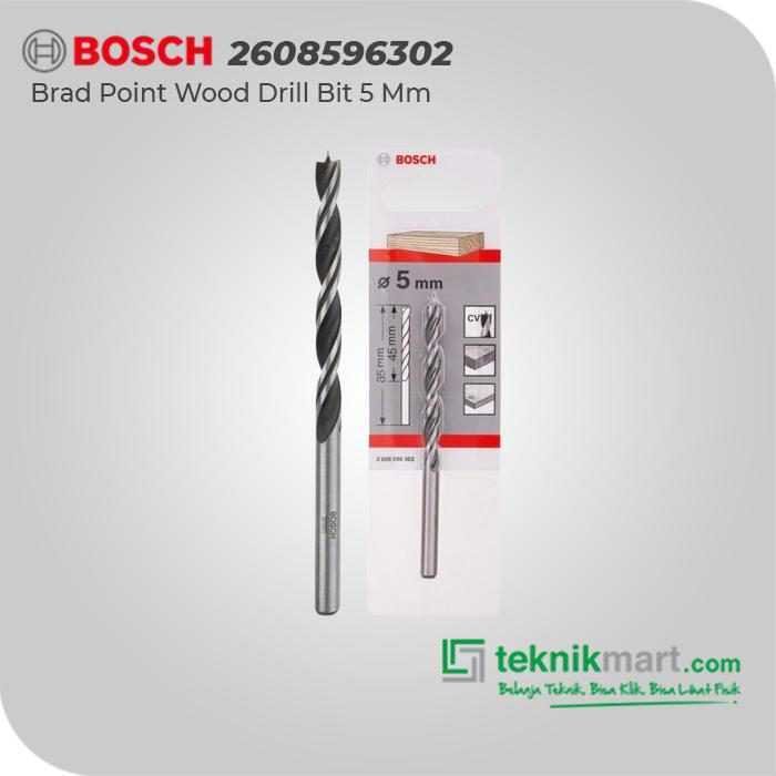 BOSCH BRAD POINT WOOD DRILL BITS 5.0 MM