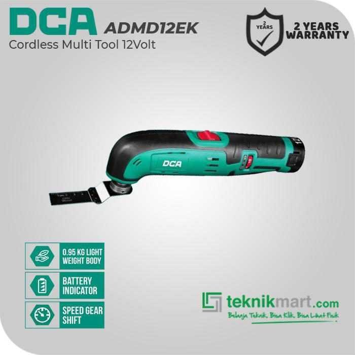 DCA ADMD12EK CORDLESS MULTI TOOL 12VOLT (2X BATT, 1X CHARGER, CASE)