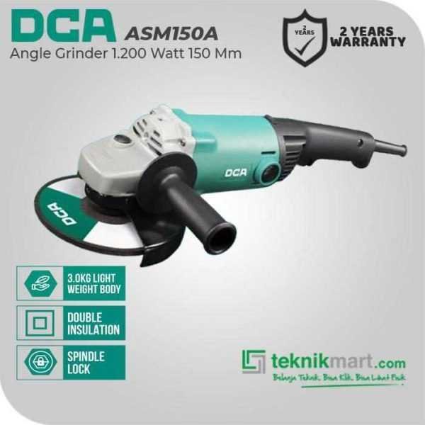 DCA ASM150A LARGE ANGLE GRINDER 1200WATT 150MM