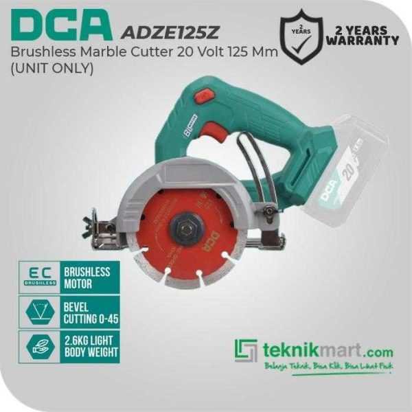 DCA ADZE125Z BRUSHLESS MARBLE CUTTER 20V 125MM (UNIT ONLY)