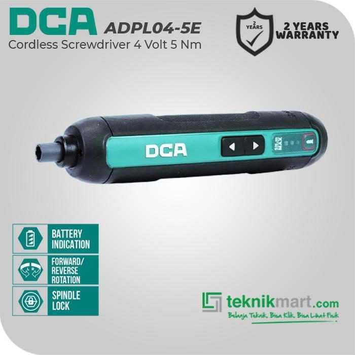 DCA ADPL04-5E CORDLESS SCREWDRIVER 4VOLT 5NM