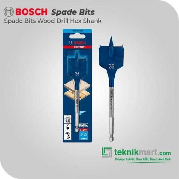 BOSCH SPADE BITS (SELF CUT SPEED) WOOD DRILL BITS 36X152MM HEX SHANK