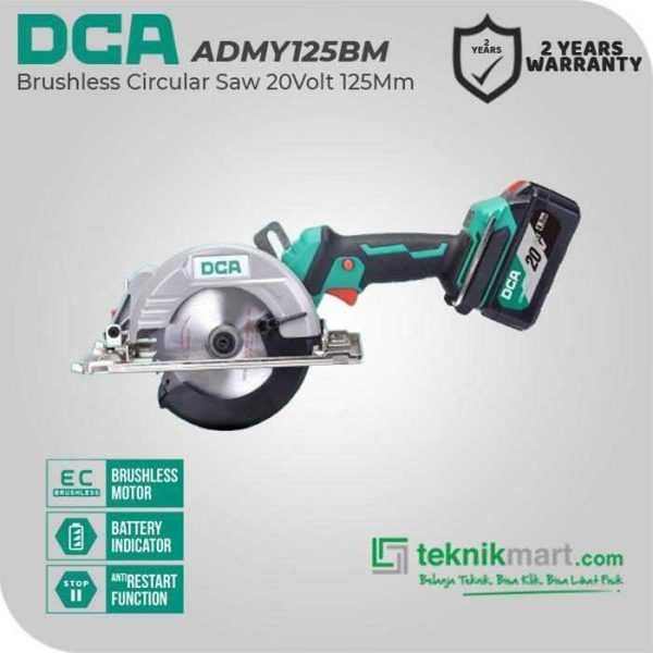 DCA ADMY125BM BRUSHLESS CIRCULAR SAW 20VOLT 125MM (2X BATT 4.0AH, 1X CHARGER, CASE)