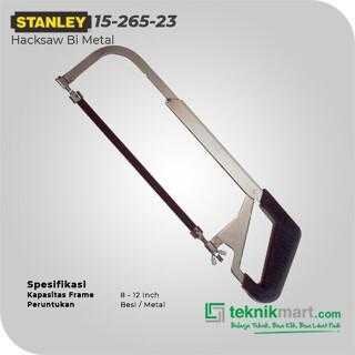 STANLEY 15-265 BI-METAL HACKSAW ADJ. FRAME 8-12" (RUBBER GRIP) - Image 2