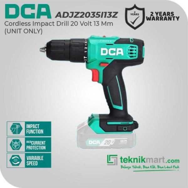 DCA ADJZ2035I13Z CORDLESS IMPACT DRILL 20VOLT 13MM (UNIT ONLY)