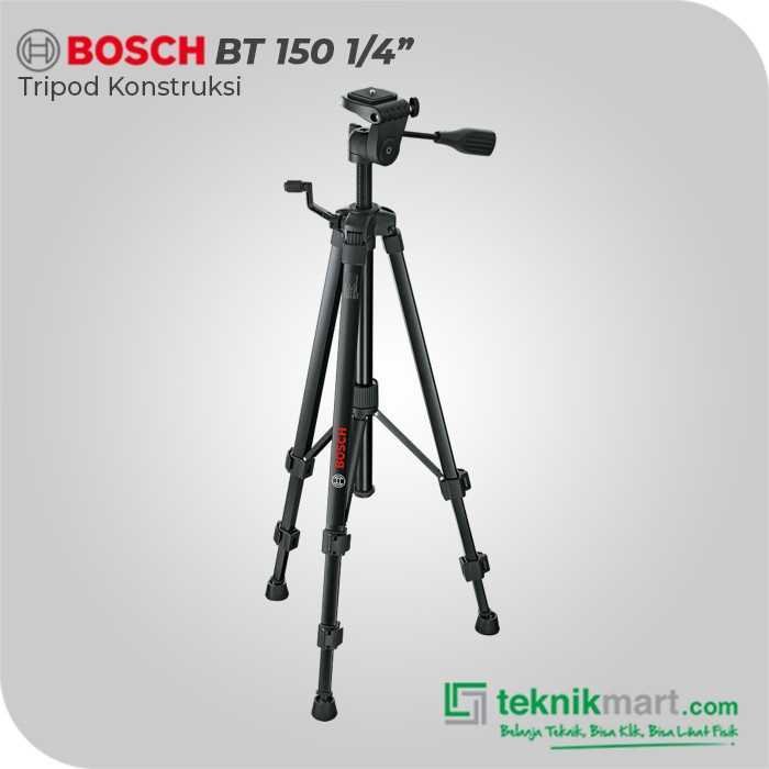 BOSCH BT 150 BUILDING TRIPOD PROFESSIONAL DRAT 1/4 FOR GLM 400, GLM 50-23 G, GLM 50-27 CG, GLM 100-25 C, GLM 150 C, GLL 30 G, GLL 2-15 G