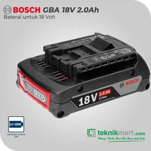 BOSCH GBA 18 V-LI BATTERY LI-ION 18V 2.0AH