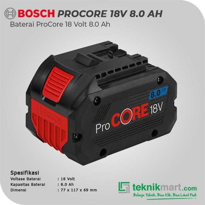 BOSCH GBA 18 V-LI PROCORE BATTERY LI-ION 18V 8.0AH - Image 2