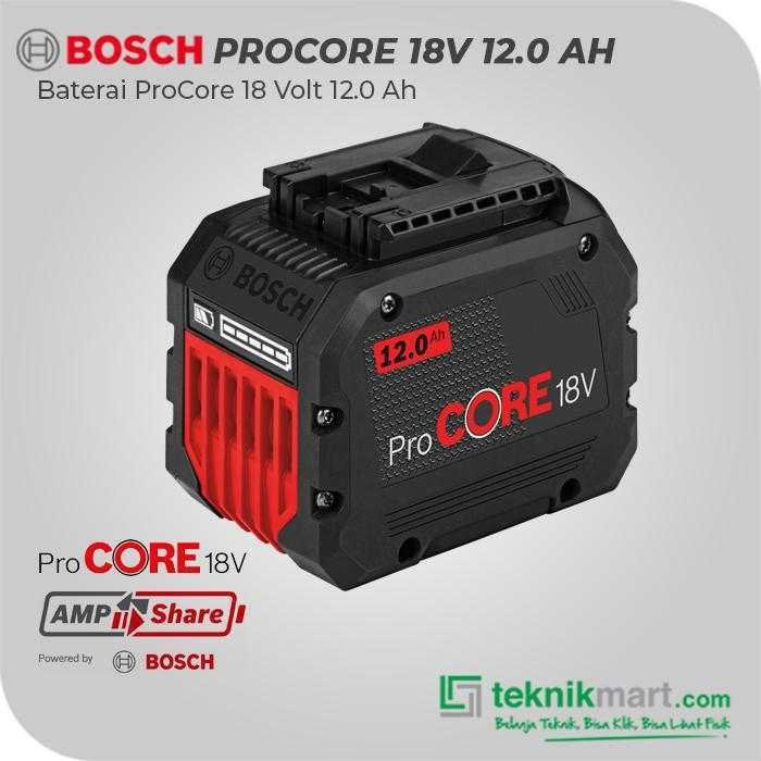 BOSCH GBA 18 V-LI PROCORE BATTERY LI-ION 18V 12.0AH