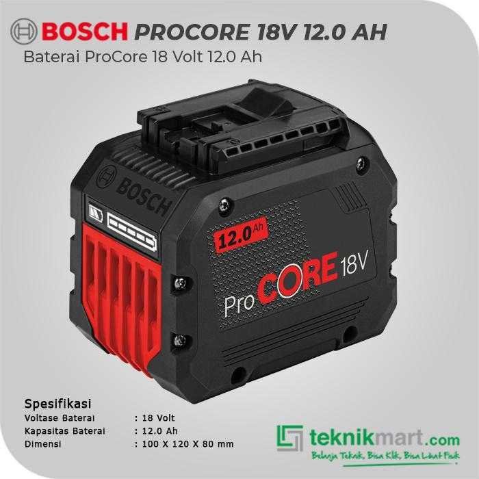 BOSCH GBA 18 V-LI PROCORE BATTERY LI-ION 18V 12.0AH - Image 2