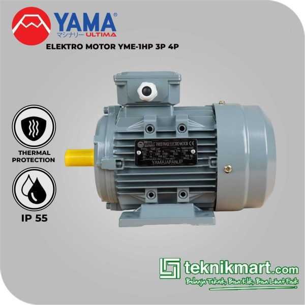 YAMA ELECTRO MOTOR 1 HP 3P 4P (0,75KW) C/W THERMAL PROTECTOR