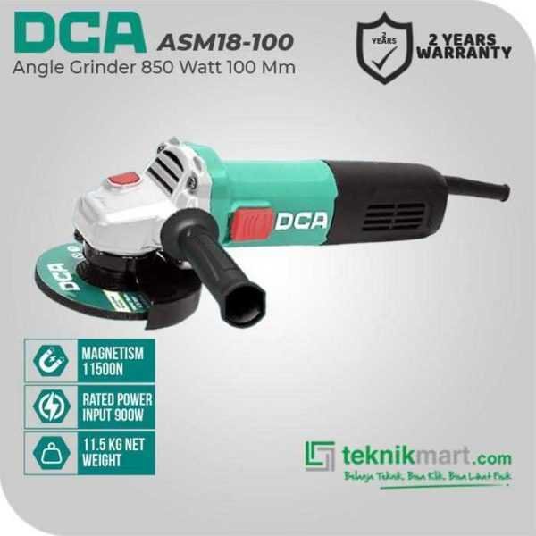 DCA ASM18-100 ANGLE GRINDER 850WATT 100MM