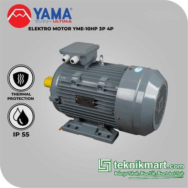 YAMA ELECTRO MOTOR 10HP 3P 4P (7,5KW) C/W THERMAL PROTECTOR