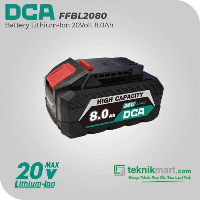DCA FFBL2080 LITHIUM BATTERY 20VOLT 8.0AH (30230200085)