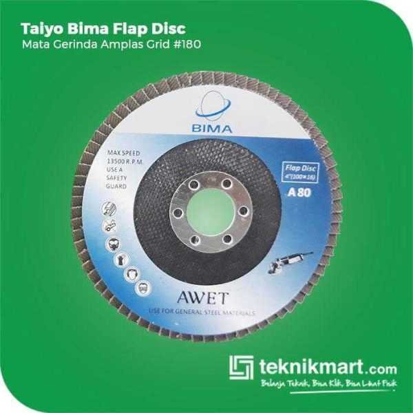 TAIYO A180 BIMA FLAP DISC GRID #180 100X16MM
