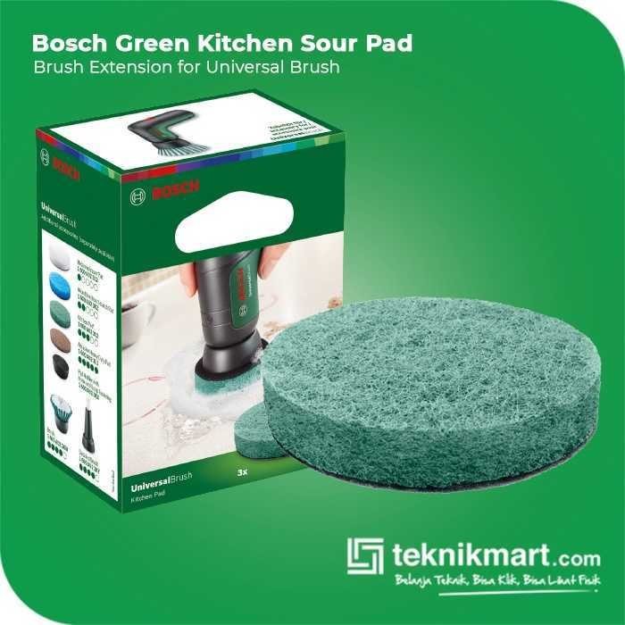BOSCH POWER SCRUBBER GREEN KITCHEN SOUR PAD X3 FOR UNI-BRUSH