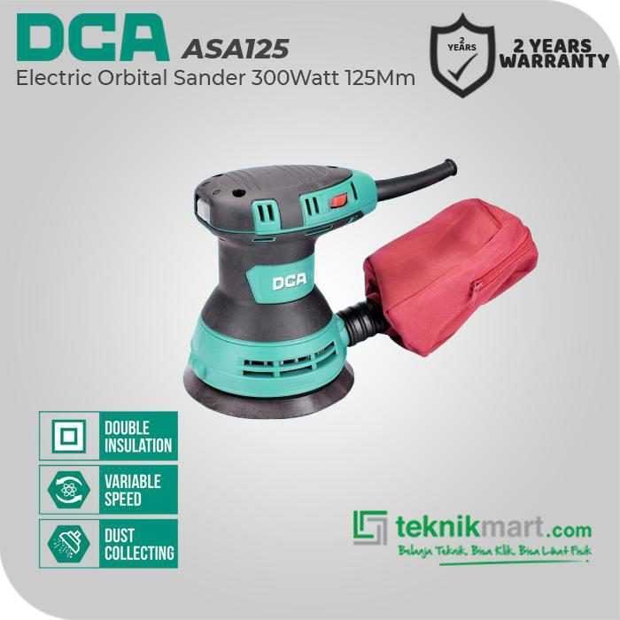 DCA ASA125 RANDOM ORBITAL SANDER 300WATT 125MM